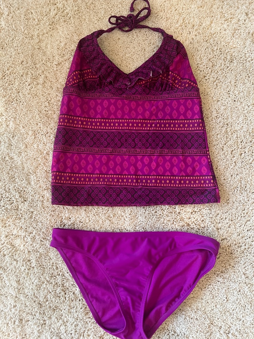 Old Navy Magenta Swim Bottom and Top